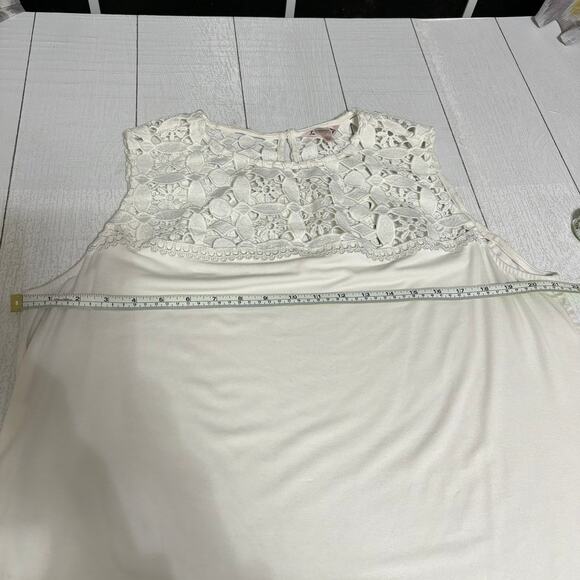 Nanette Lepore Ivory Crocheted Lace Sleeveless Top Size 1X - Picture 6 of 10